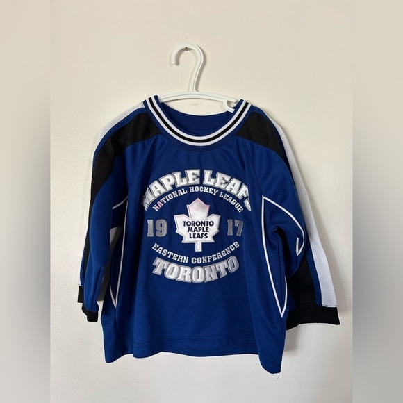 Other - Toronto Maple Leafs Kids Blue Hockey Jersey Size 3